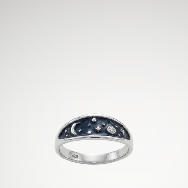 Carpe Noctem Signet Ring – Silver