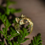 Fox Wrap Ring - Brass