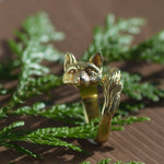 Fox Wrap Ring - Brass