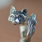 Fox Wrap Ring - Silver