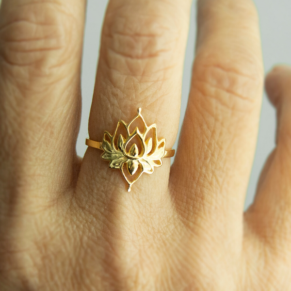 Padma Lotus Ring - Brass