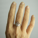 Padma Lotus Ring - Silver