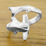 Hammerhead Shark Ring - Silver