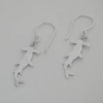 Hammerhead Shark Earrings - Silver