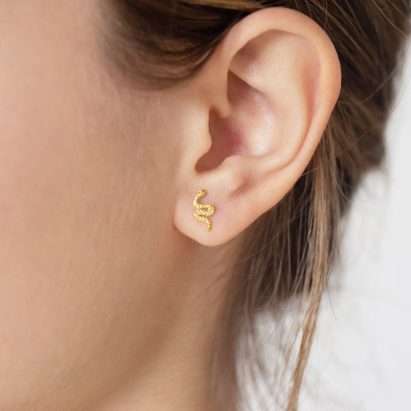Snake Studs - Brass